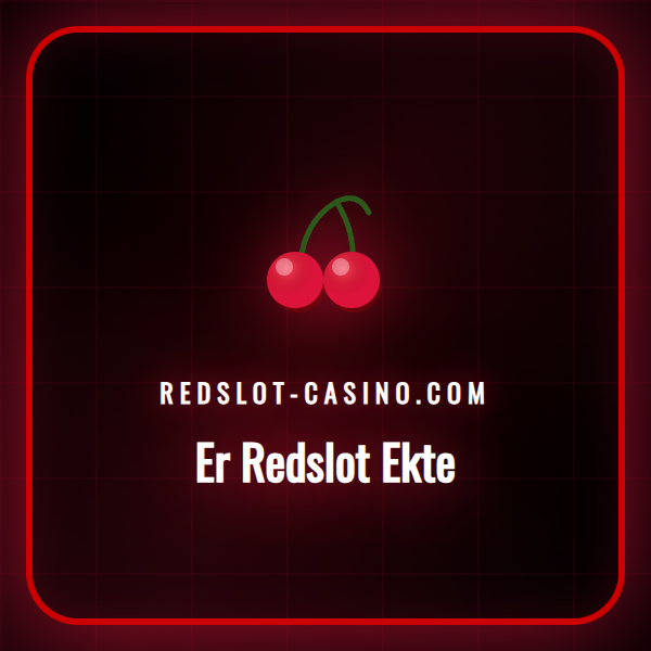 En detaljert illustrasjon som viser Redslot-casinoets logo og spillgrensesnitt.