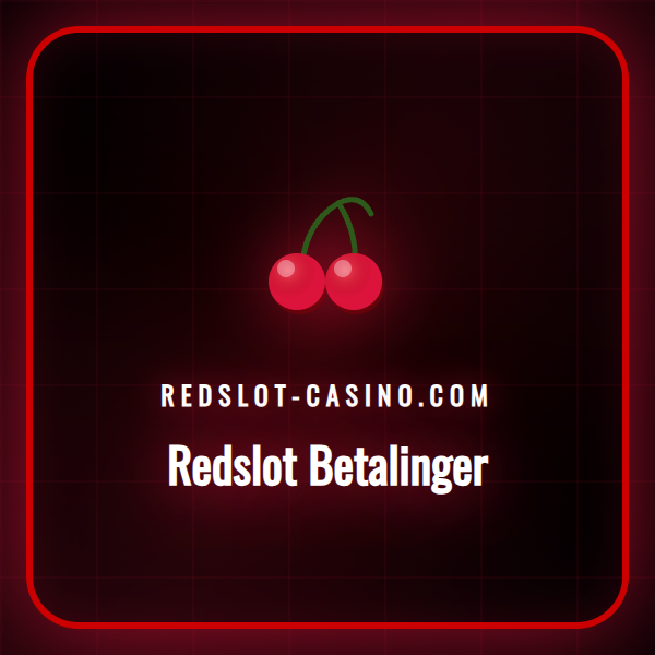 En oversikt over Redslots betalingsside med logoer for Visa og e-lommebøker.