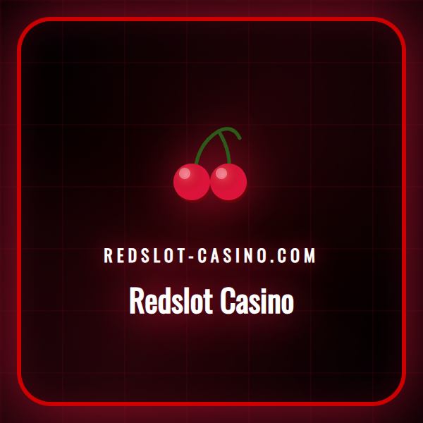 Velkomstskjermen på Redslot Casino med bonustilbud og spill.
