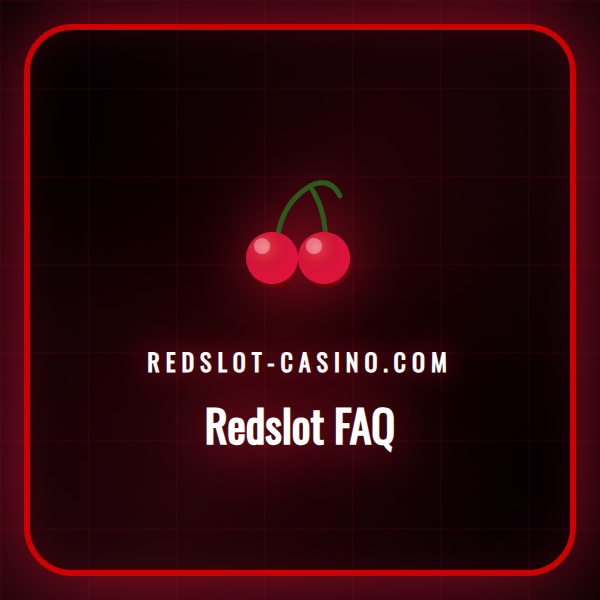 Visuell guide til Redslot FAQ med casinoets logo for norske spillere.