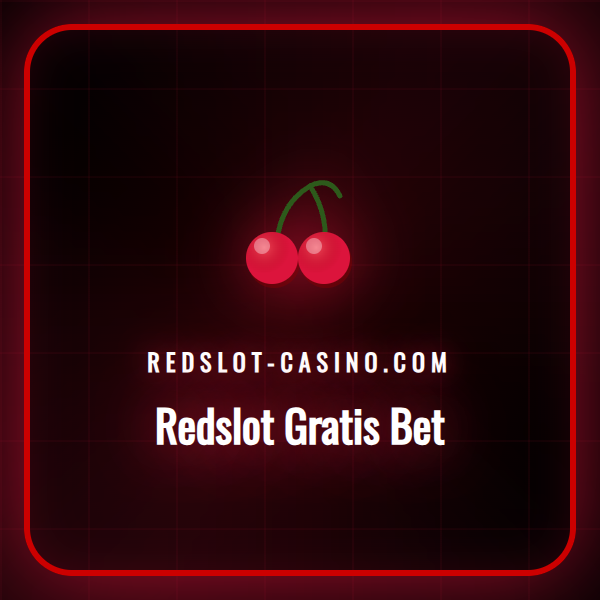 En glad spiller mottar et gratis bet-tilbud fra Redslot på mobil.
