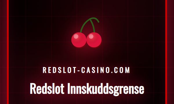 Person justerer sin Redslot innskuddsgrense på laptop.