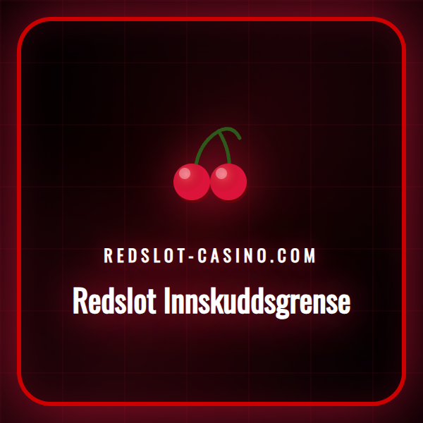 Person justerer sin Redslot innskuddsgrense på laptop.