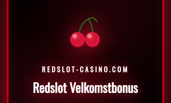 Illustrasjon av Redslot casino sin bonus med norske kroner.