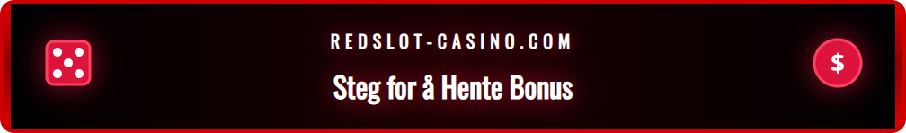 Skjermbilde av Redslots registreringsside for å hente bonusen.