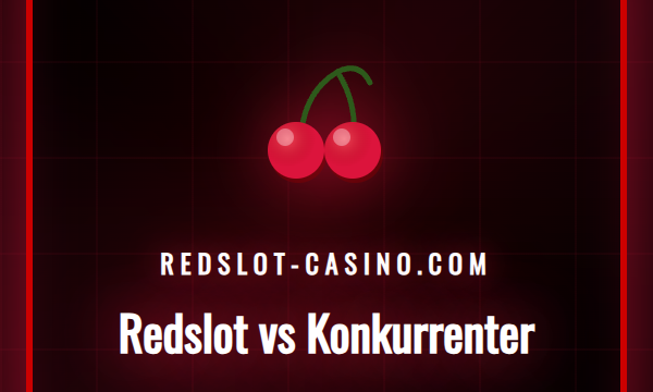 En grafisk sammenligning av Redslot og konkurrerende casinoer.